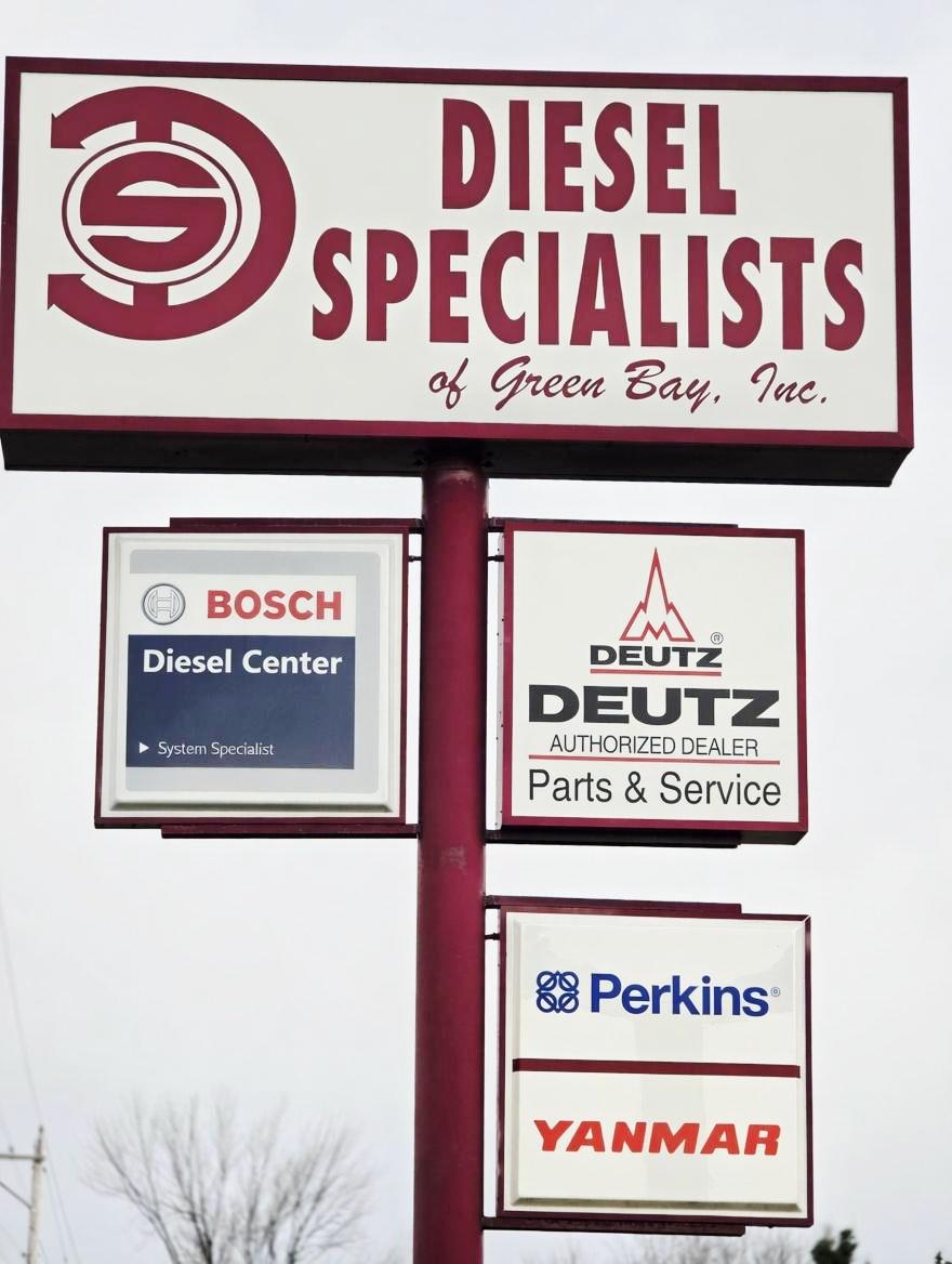Diesel Specialists of Green Bay Street Sign