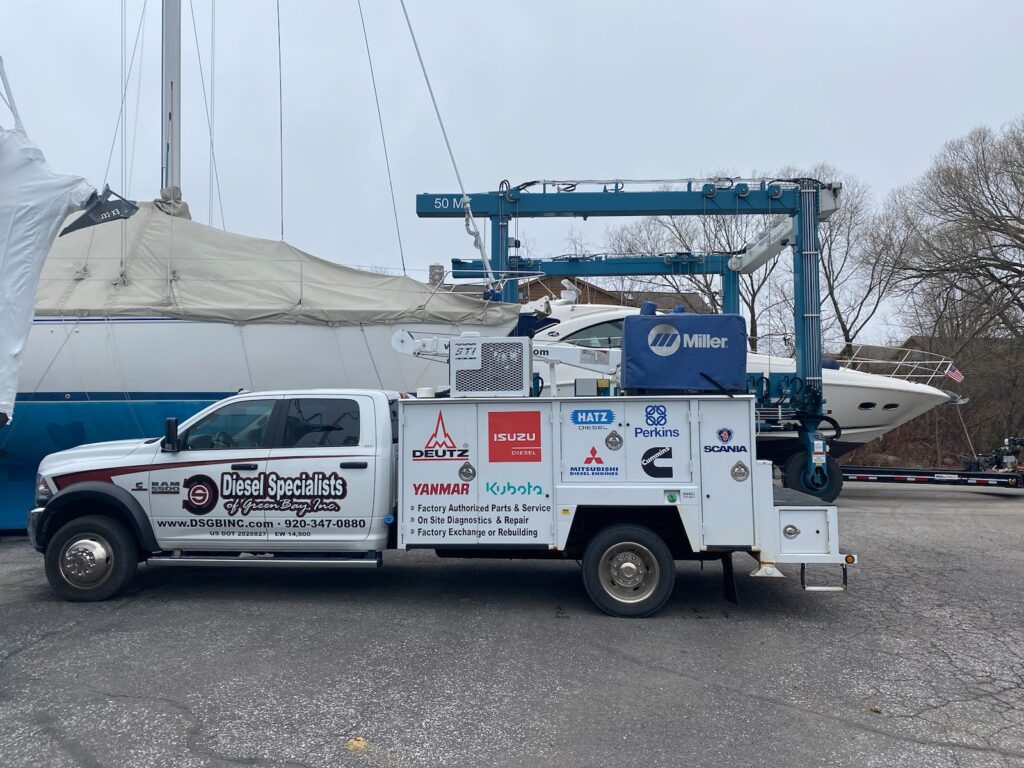Field service repair on a local marine job